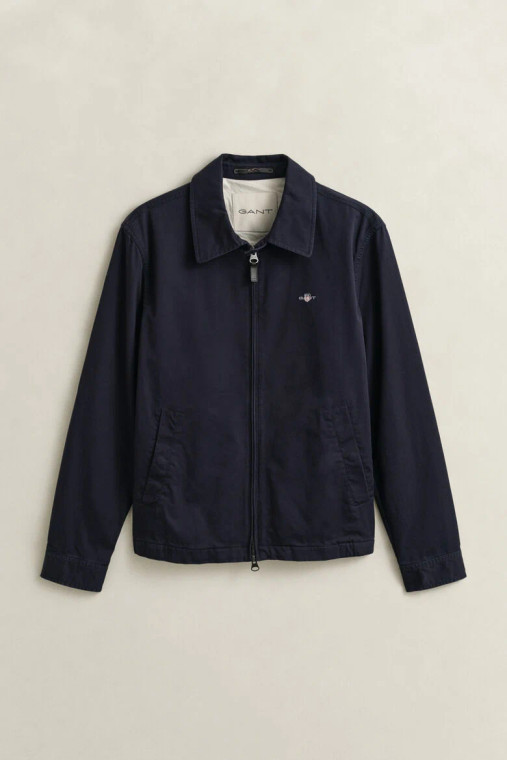 Evening Blue Gant Cotton Windcheater Jacket