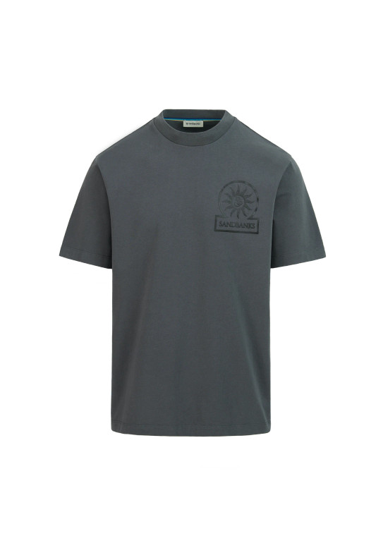 Sandbanks Anthracite Double Jersey T-shirt