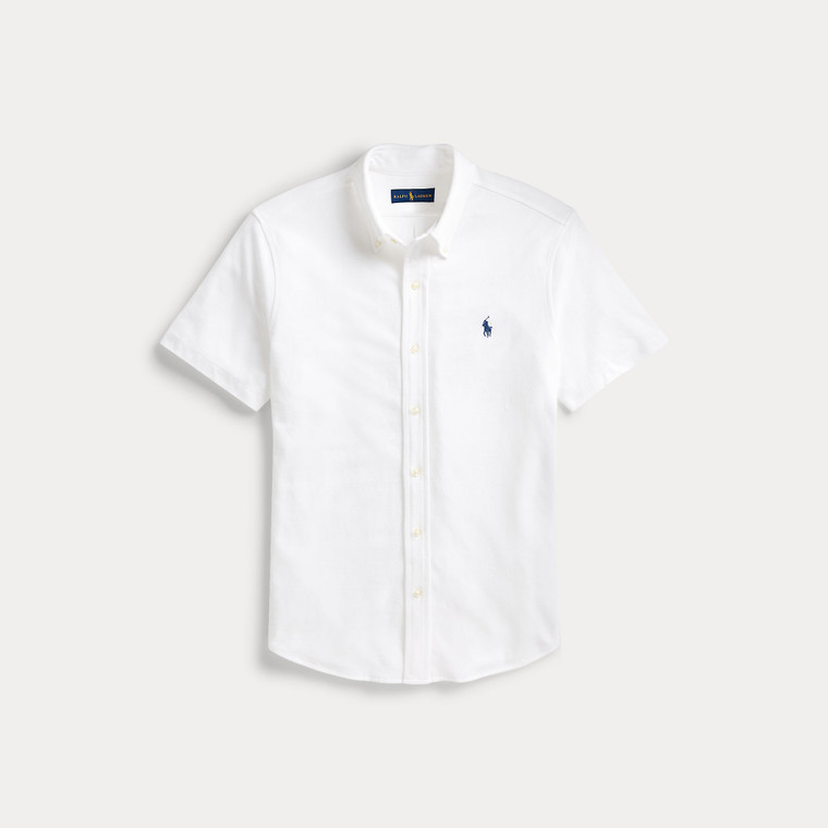 S/S FEATHERWEIGHT MESH SHIRT-WHITE