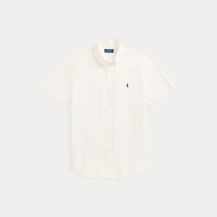 SHORT SLEEVE POPLIN SHIRT-WHITE