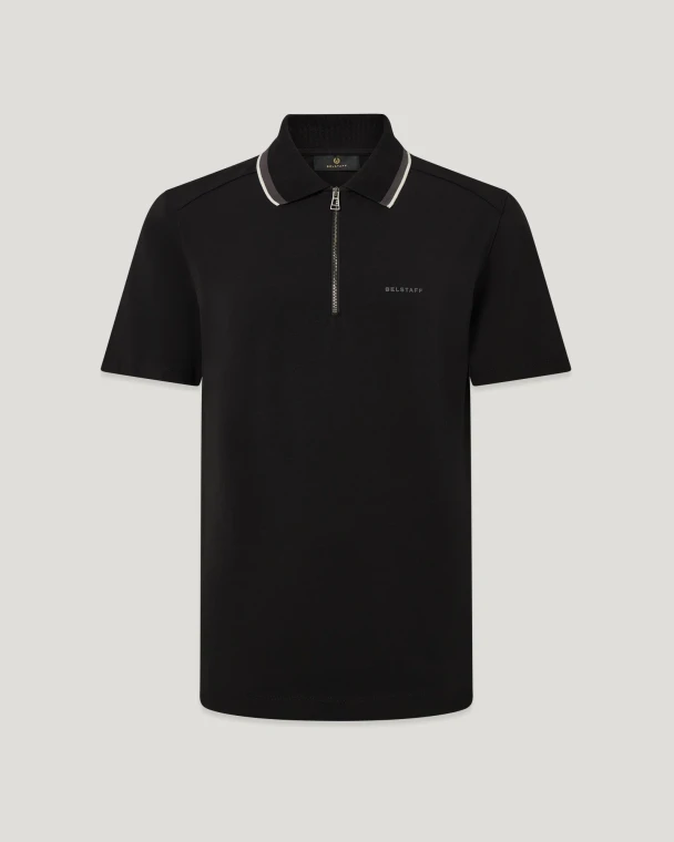 ALLOY TIPPED POLO-BLACK