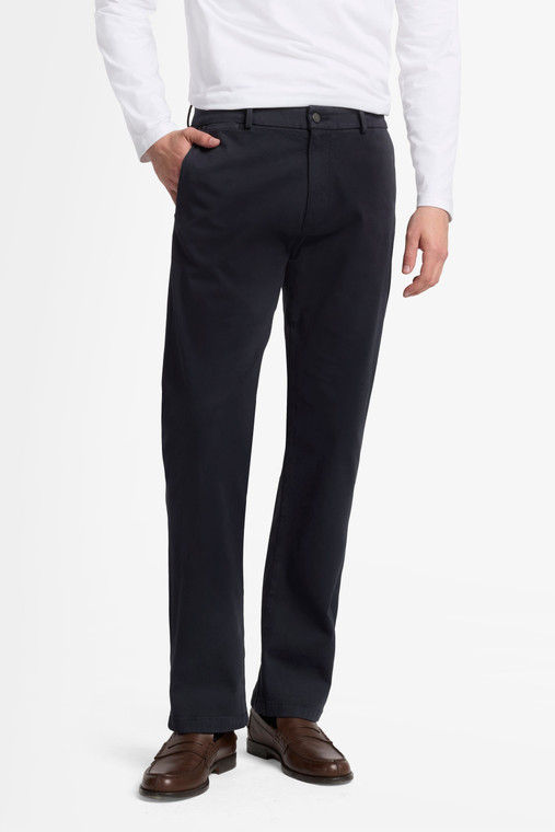 SLIMMY CHINO SATEEN -NAVY