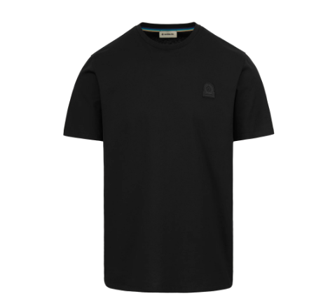 RUBBERISED BADGE LOGO T-SHIRT-BLACK