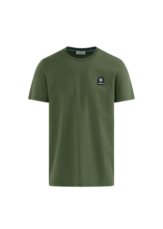 BADGE LOGO T-SHIRT-OLIVE