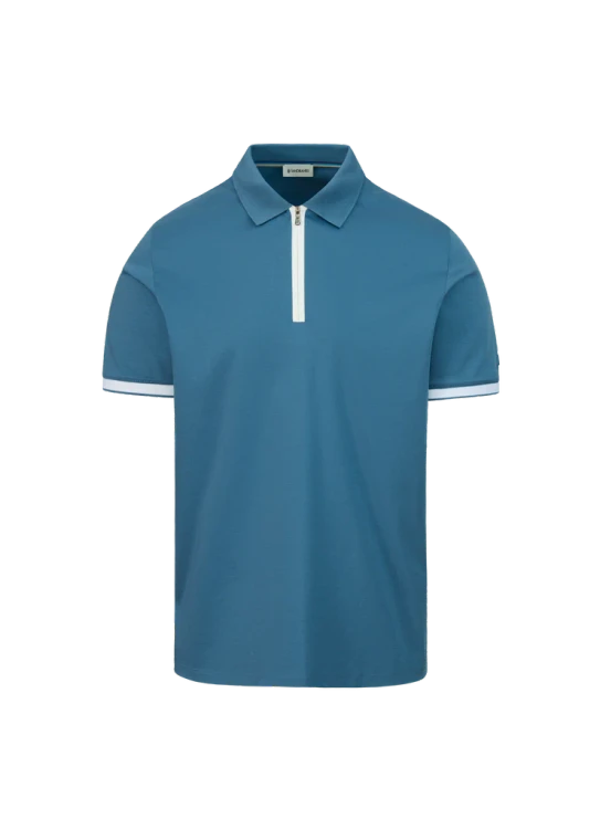 SILICONE ZIP POLO-TEAL