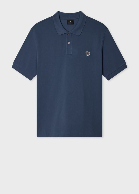 ZEBRA POLO SHIRT-BLUE
