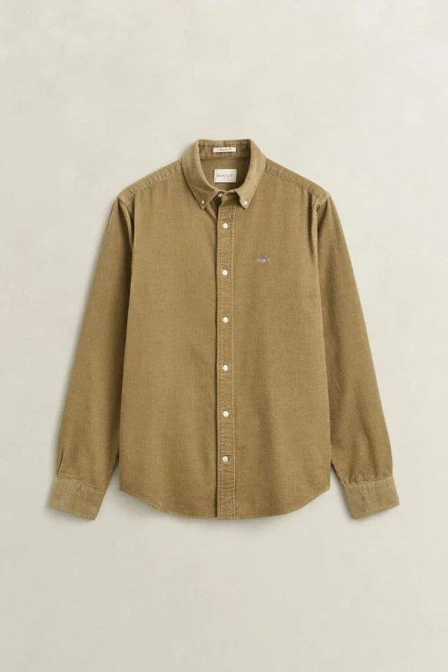 REG CORDUROY SHIRT-LIGHT TAUPE