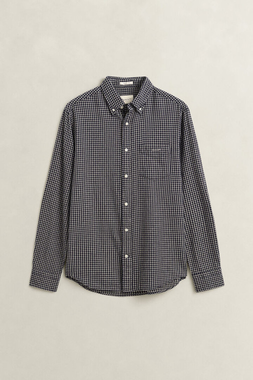 CHECKED WINBLOWN FLANNEL SHIRT-NAVY