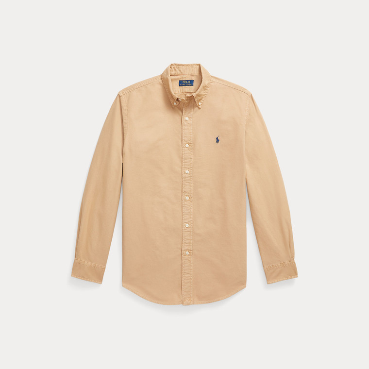 CUSTOM GARMENT DYED SHIRT-CAMEL