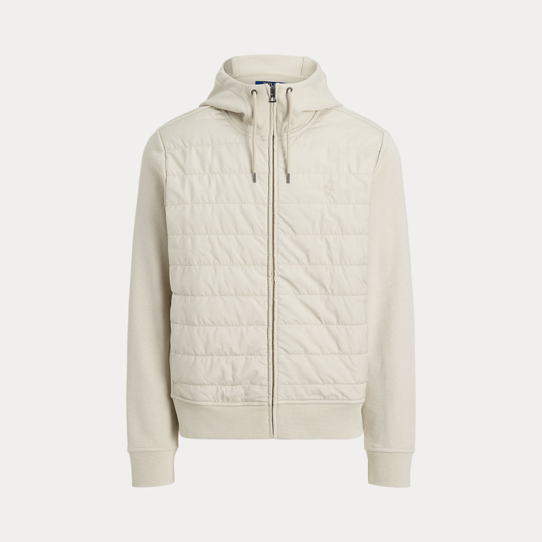 HYBRID FULL ZIP HOODIE-GREY