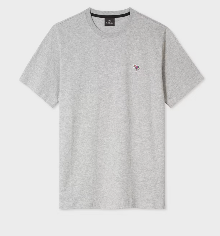 ZEBRA LOGO T-SHIRT-GREY