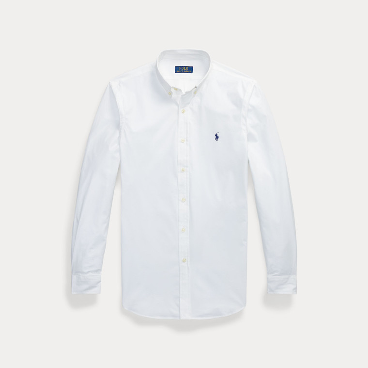 SLIM FIT POPLIN SHIRT-WHITE