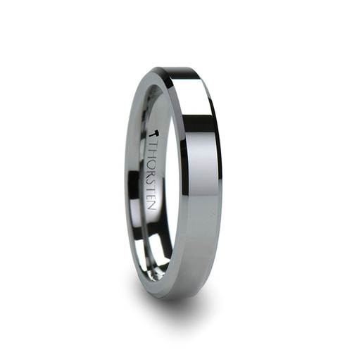 Wishbone Beveled Tungsten Carbide Wedding Band at Rotunda Jewelers