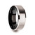 Clove White Tungsten Brushed Men's Wedding Band with Black Interior at Rotunda Jewelers