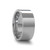 Pipe Cut White Tungsten Carbide Ring