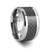 Tungsten Carbide Wedding Band with Black Carbon Fiber Inlay