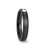 Black Ceramic Wedding Band with Black Carbon Fiber Inlay