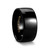 Black Tungsten Carbide Rounded Wedding Band