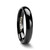 Black Tungsten Carbide Rounded Wedding Band