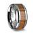 Tungsten Band with Teak Wood Inlay