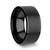 Flat Black Tungsten Band with Brushed Center