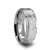 Clover Hammered Finish White Tungsten Ring at Rotunda Jewelers