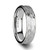 Hammered Finish White Tungsten Ring