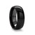 Parithia Domed Polish Finished Black Ceramic Ring at Rotunda Jewelers