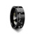 Woolly Bow Archery Design Engraved Flat Tungsten Black Ring at Rotunda Jewelers