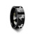 Rantipole Horse Engraved Flat Black Tungsten Ring at Rotunda Jewelers