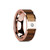 Salia 14k Rose Gold Band with Zebra Wood Inlay & White Diamond at Rotunda Jewelers