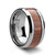 Tungsten Carbide Band with Rosewood Inlay