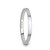 Chigger Flat Style Women's White Tungsten Carbide Band with Brushed Finish at Rotunda Jewelers