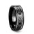 Candytuft Black Tungsten Carbide Band with Celtic Pattern at Rotunda Jewelers