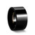 Pipe Cut Black Tungsten Carbide Ring