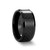 Pellitory Black Ceramic Ring with Black Carbon Fiber Inlay at Rotunda Jewelers