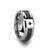 Calamint Tungsten Carbide Band with Black Carbon Fiber & Black Diamond at Rotunda Jewelers