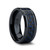 Black Ceramic Band with Blue & Black Carbon Fiber Inlay