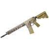 Side view MK114 Alpha rifle with 14.5 inch barrel, pinned/welded silencer mount, MLOK handguard, Kodiak Brown anodize Primary Weapons
