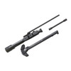 Bolt carrier assembly view of Primary Weapons long-stroke piston system with op rod and Radian Raptor charging handle