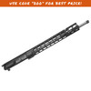 Complete view of Primary Weapons MOD2 MK118 upper receiver with 18 inch barrel, FRC silencer mount, MLOK handguard, front Picatinny front rail sections