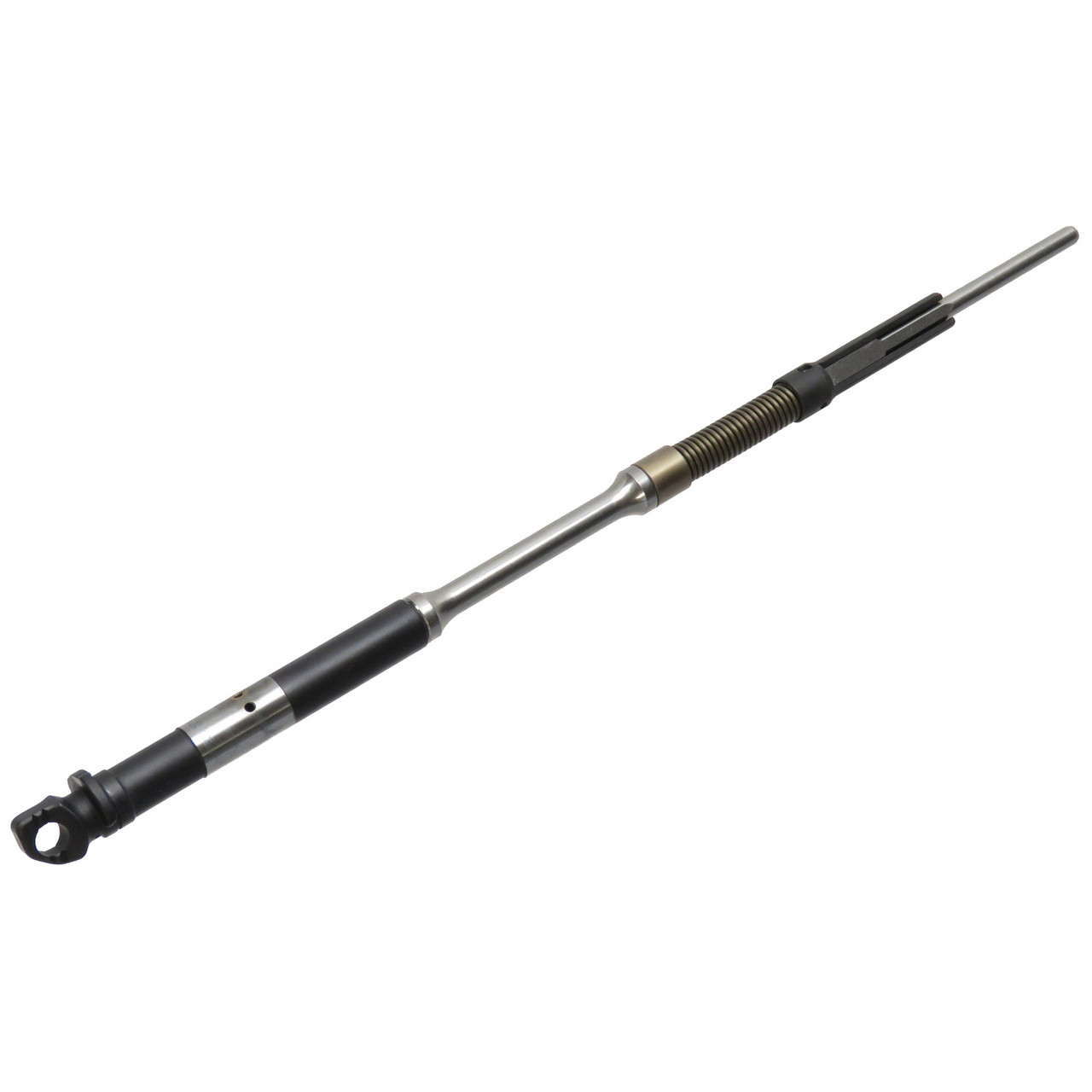 Complete gas adjustment system with piston push rod removed on Caracal CAR816 short-stroke piston rifle.