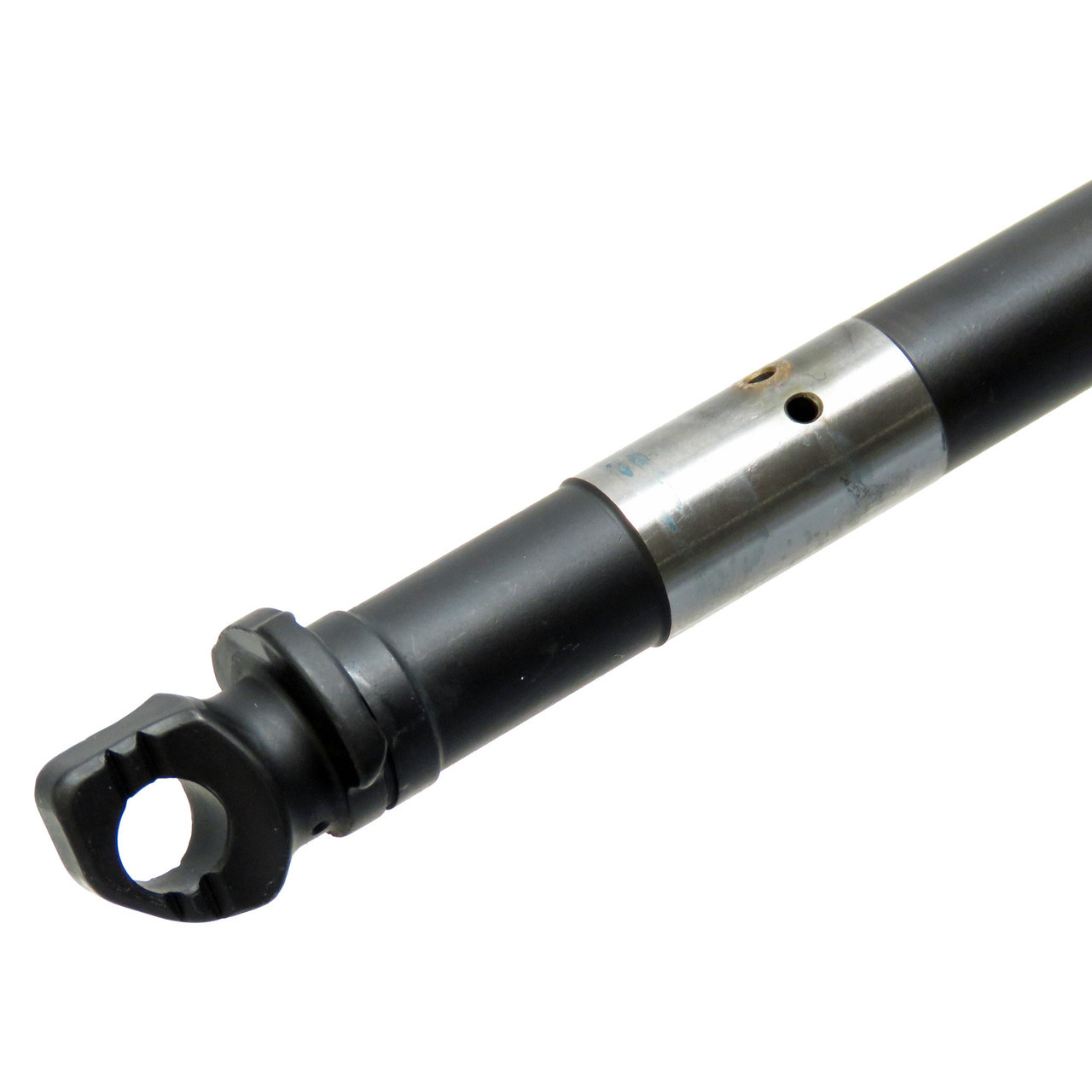 Gas adjustment lever with visible gas ports on Caracal CAR816 short-stroke piston rifle.
