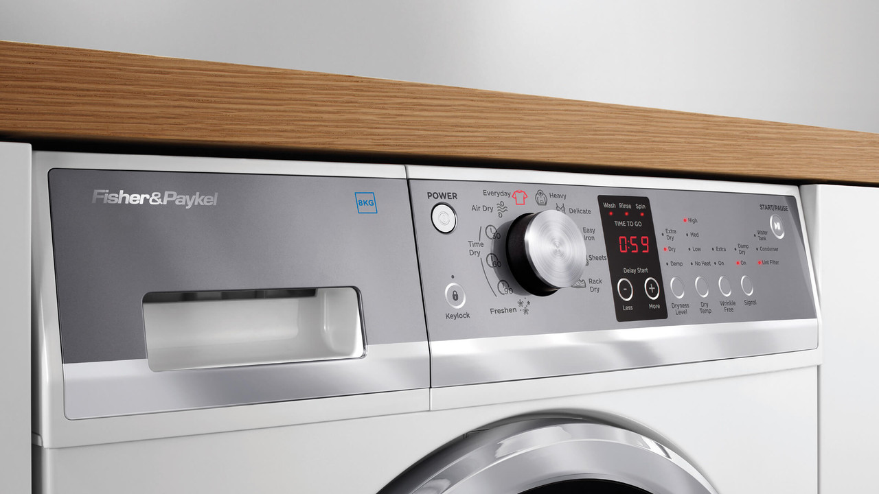 Fisher & Paykel DE8060P3 8KG Condensing Dryer Dryers NZ Smyths Living