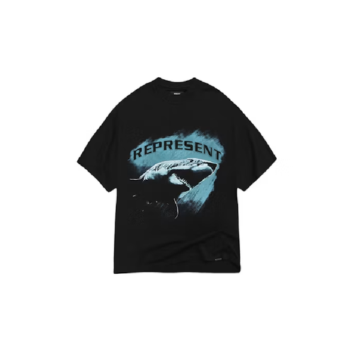 Represent Shark T-Shirt  Black