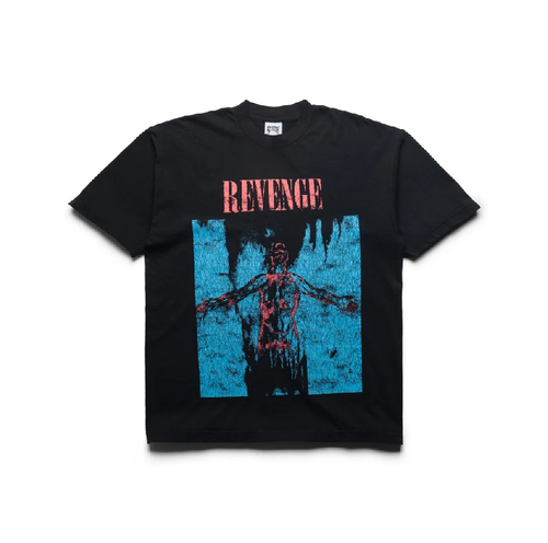 Revenge Silver Tee Black
