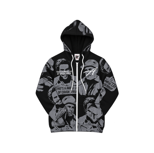 ALOCS x Asaali Zip Up Black/Grey
