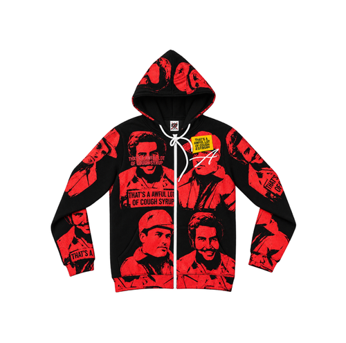 ALOCS x Asaali Zip Up Black/Red