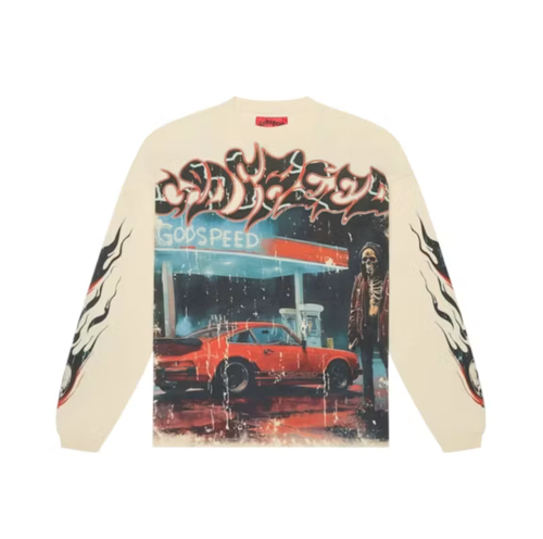 Pit Stop L/S Tee Bone