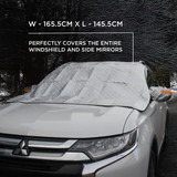 Car Windscreen Magnetic Cover (With Side Mirror Covers)